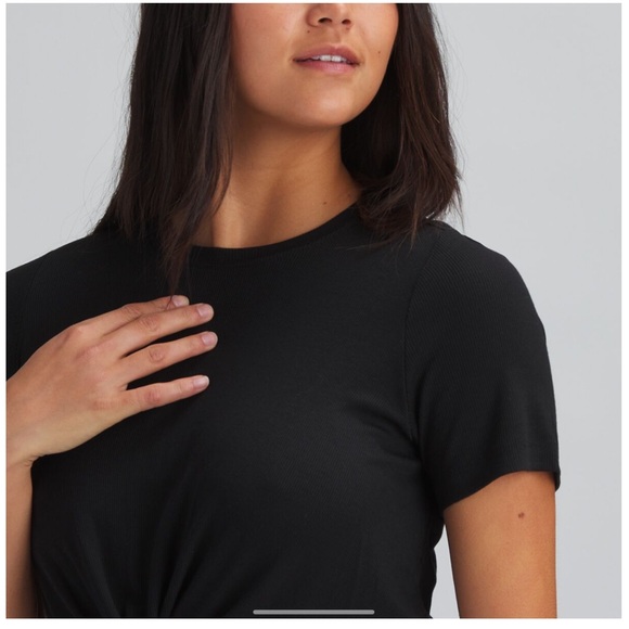 Marine Layer Lexi Rib Twist Front Tee - Picture 2 of 5